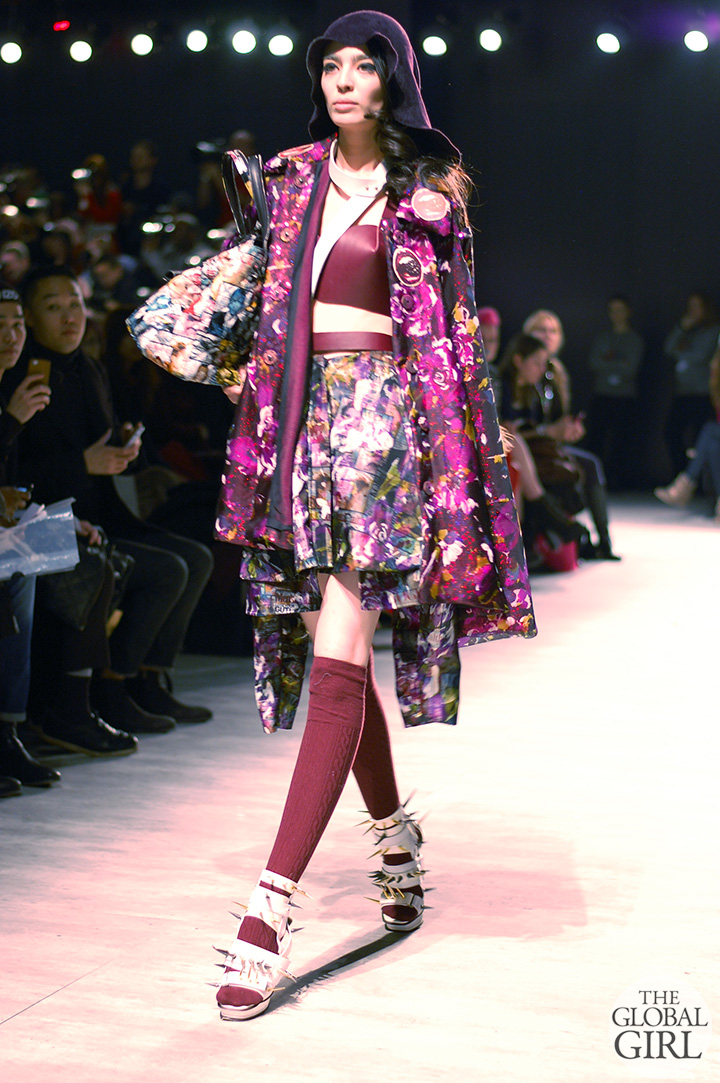 Front Row with The Global Girl at New York Fashion Week: Lee Jean Youn Fall Winter 2014 Runway Collection.