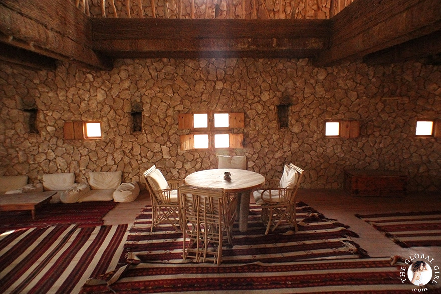 The Global Girl Travels: Adrère Amellal luxury eco-friendly desert resort at Siwa Oasis, Egypt.